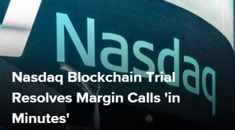ナスダックのブロックチェーン・トライアル